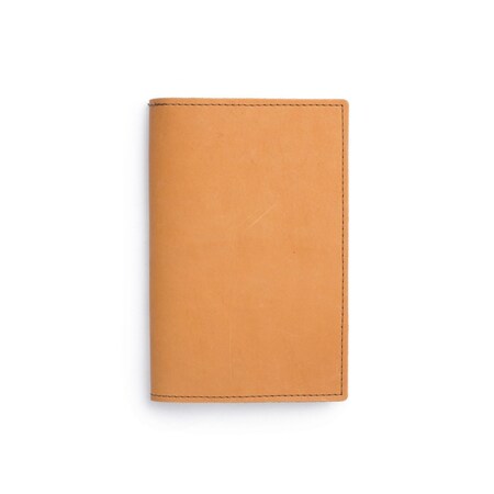 Rustico Green Military Leather Log Book Cover in Buckskin BK0241-0005